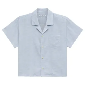 NEW RESORT '25- Sky Du Cap Cropped Shirt