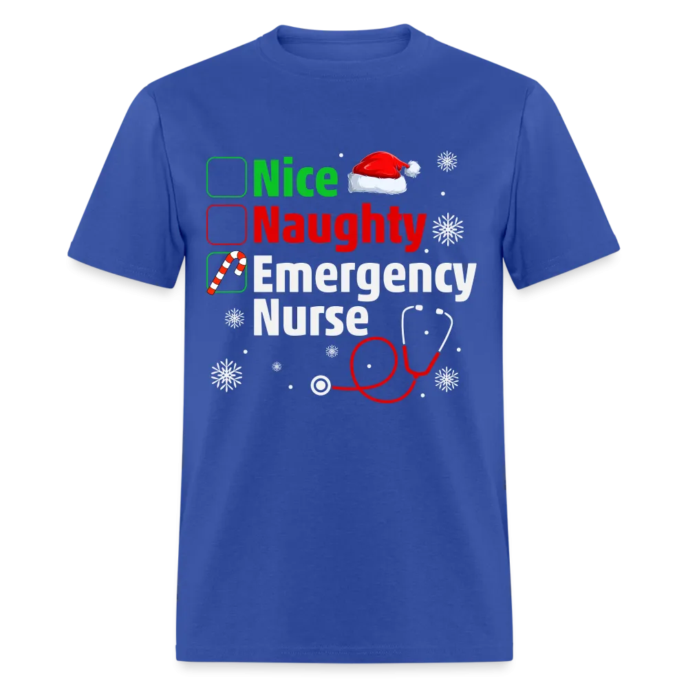 Nice, Naughty, Emergency Nurse (Christmas) T-Shirt