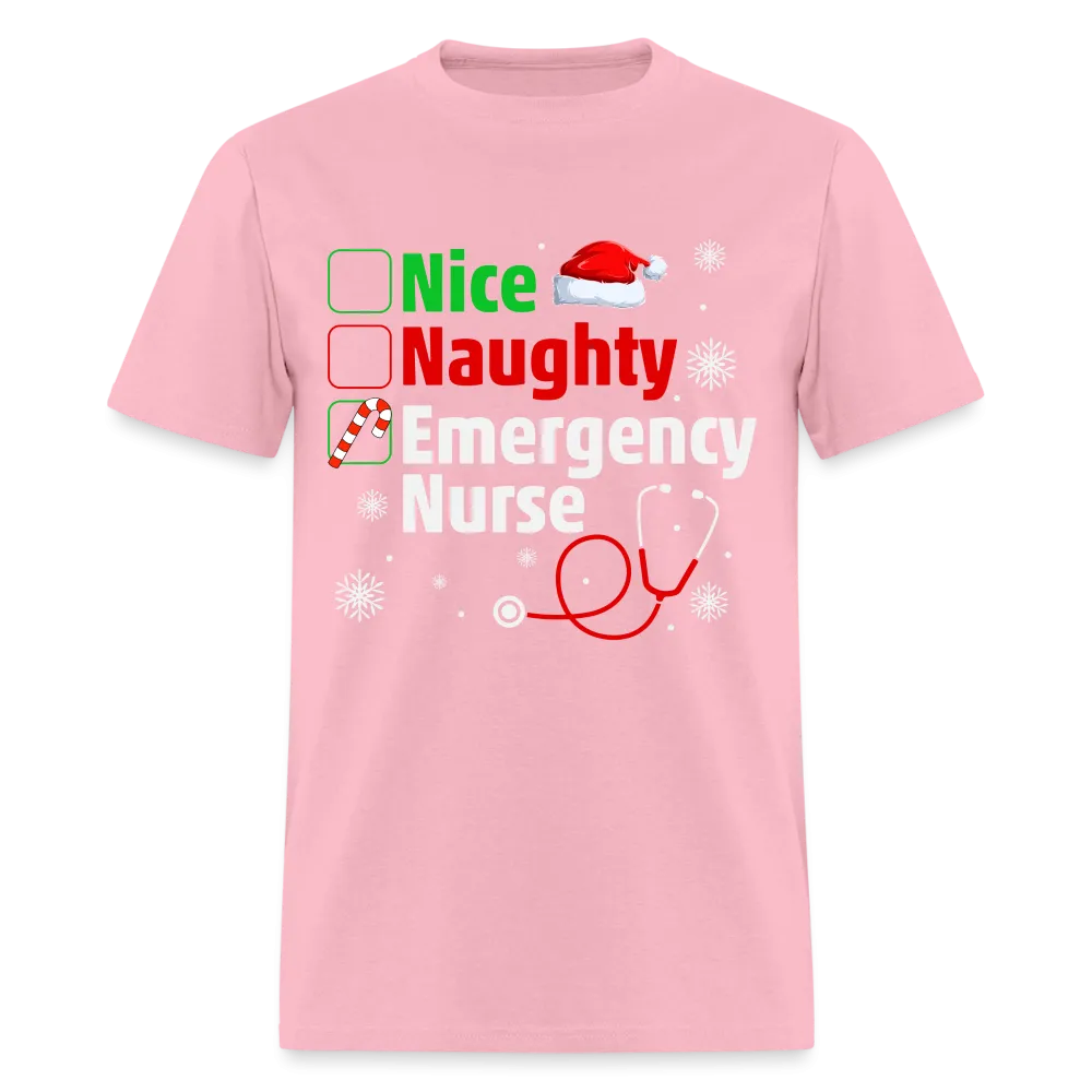 Nice, Naughty, Emergency Nurse (Christmas) T-Shirt