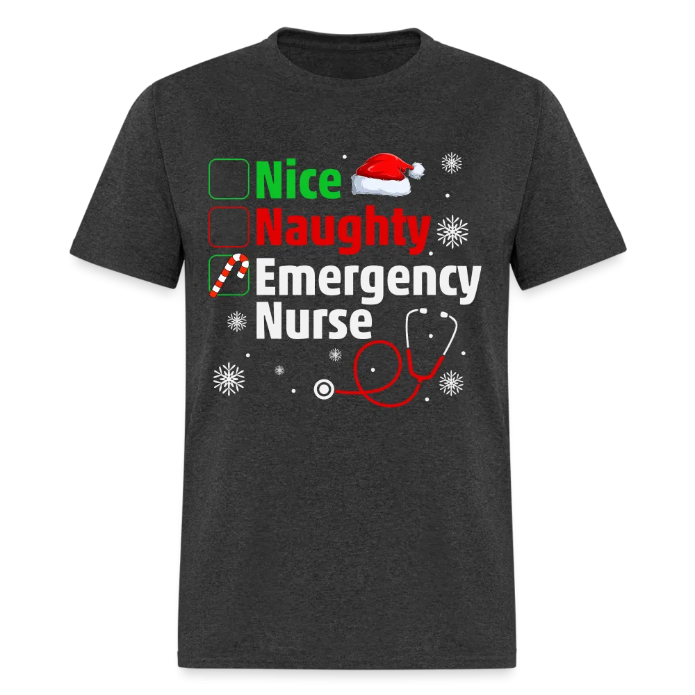 Nice, Naughty, Emergency Nurse (Christmas) T-Shirt