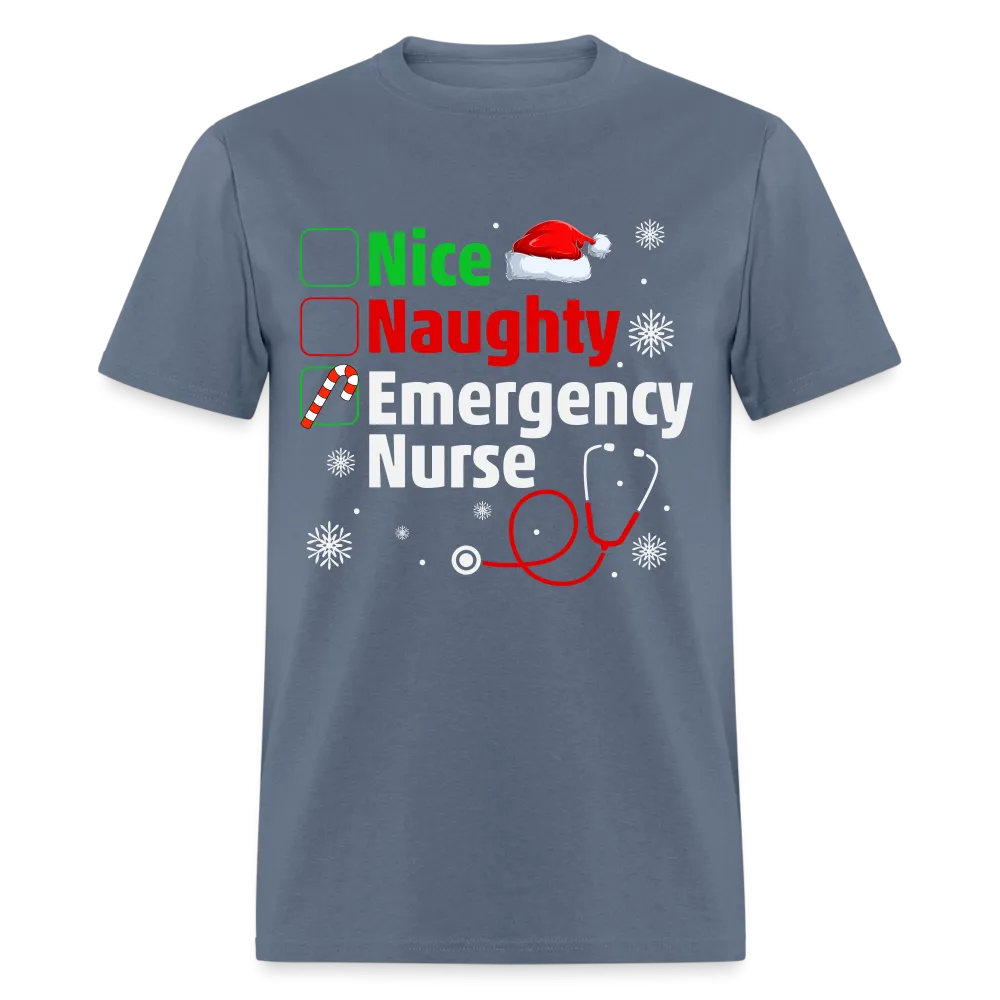 Nice, Naughty, Emergency Nurse (Christmas) T-Shirt