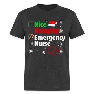 Nice, Naughty, Emergency Nurse (Christmas) T-Shirt