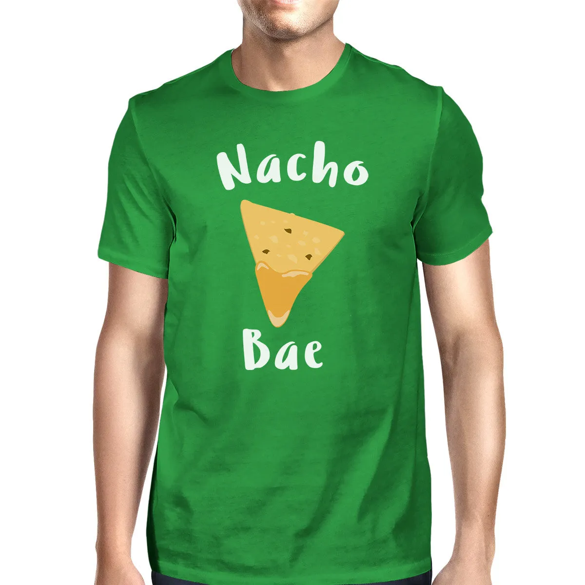 Nocho Bae Men's Green T-shirt Round Neck Funny Quote For Couples