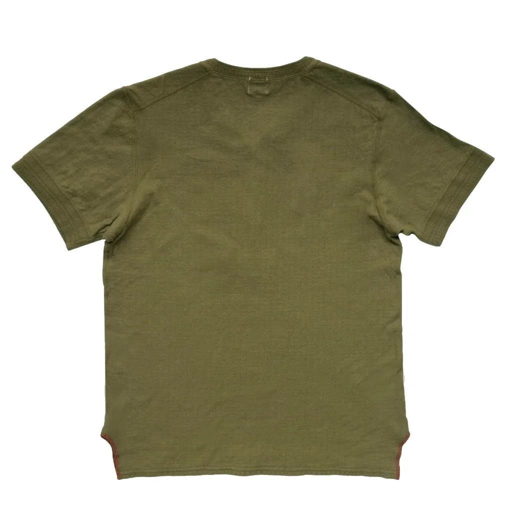 OD LW “Zakurozome” Natural Pomegranate Dyed Military Henley