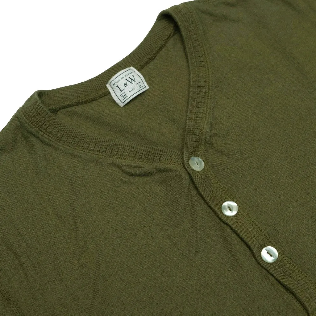 OD LW “Zakurozome” Natural Pomegranate Dyed Military Henley