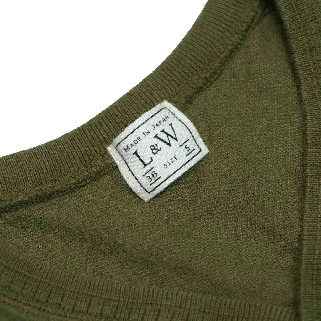 OD LW “Zakurozome” Natural Pomegranate Dyed Military Henley