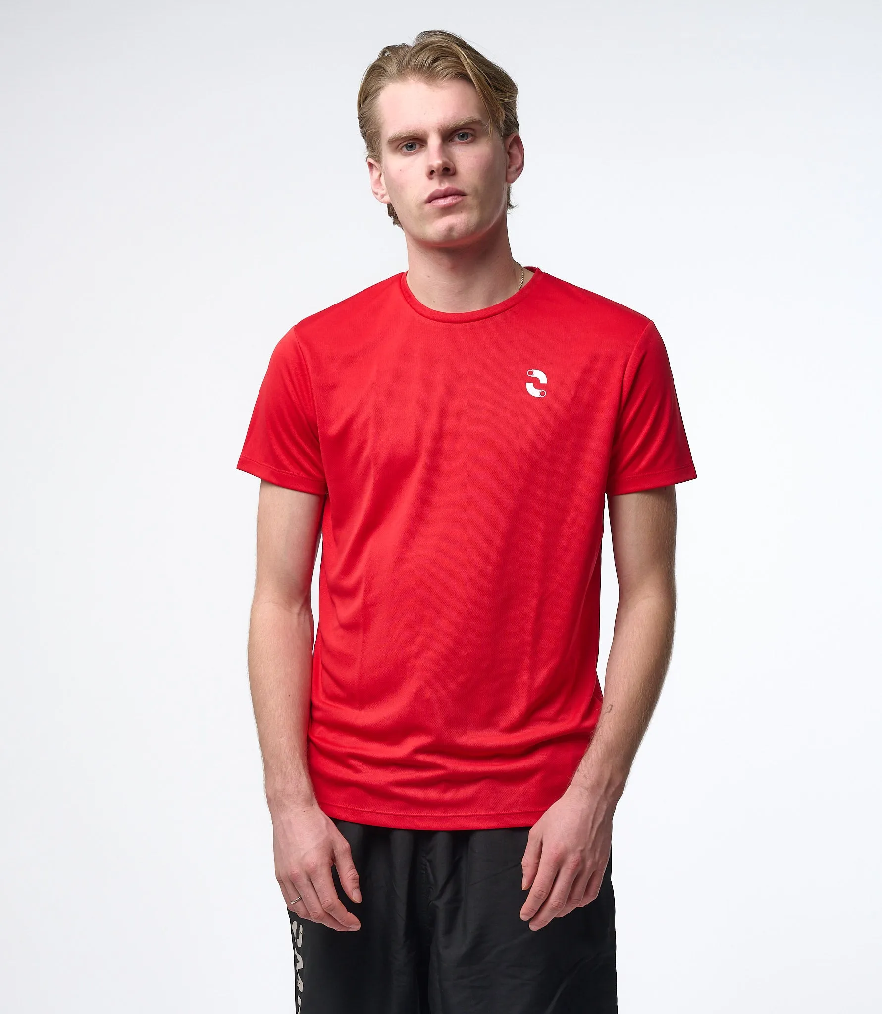 Omnitau Men's Endure Recycled Technical Gym T-Shirt - Red