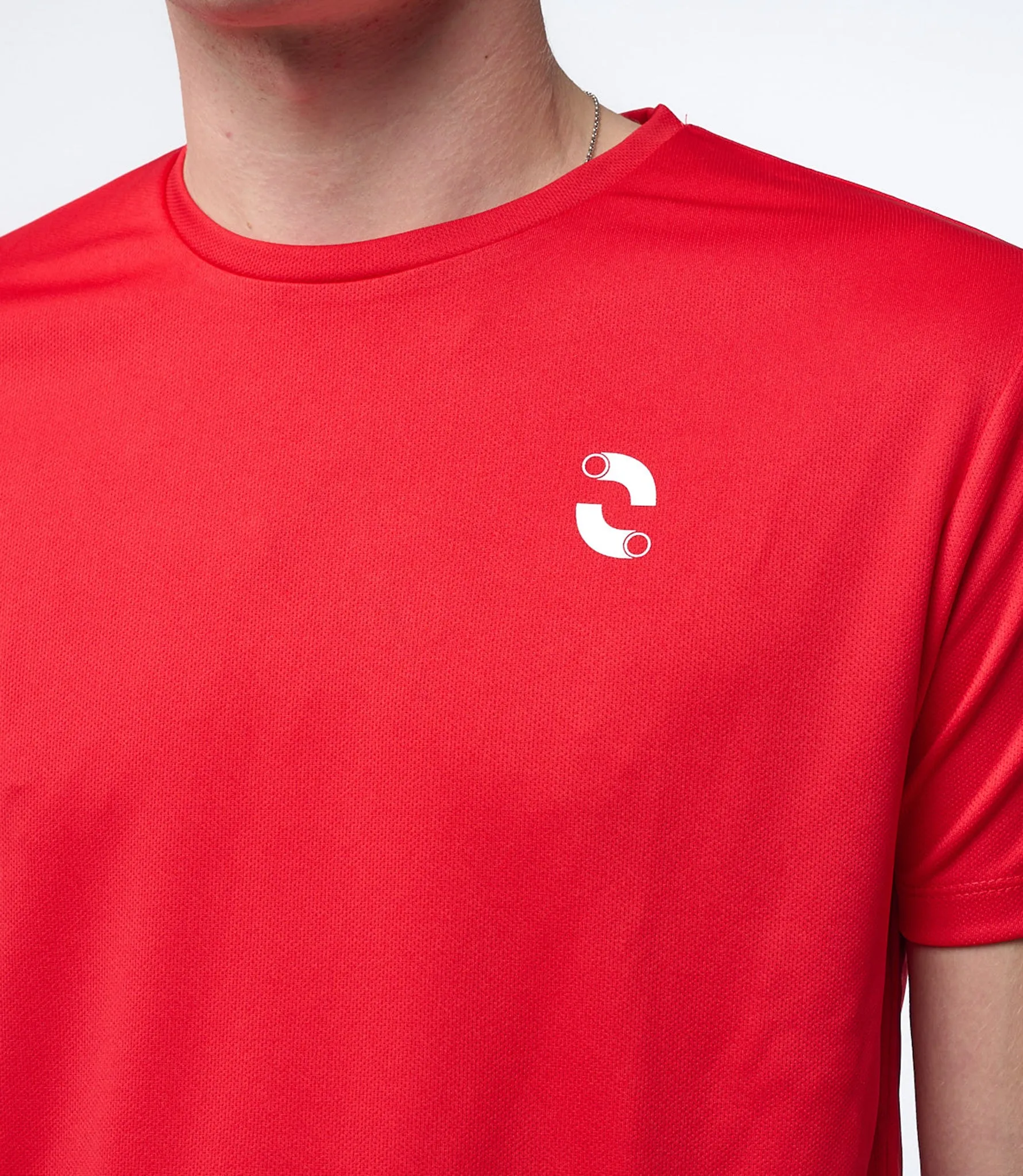 Omnitau Men's Endure Recycled Technical Gym T-Shirt - Red