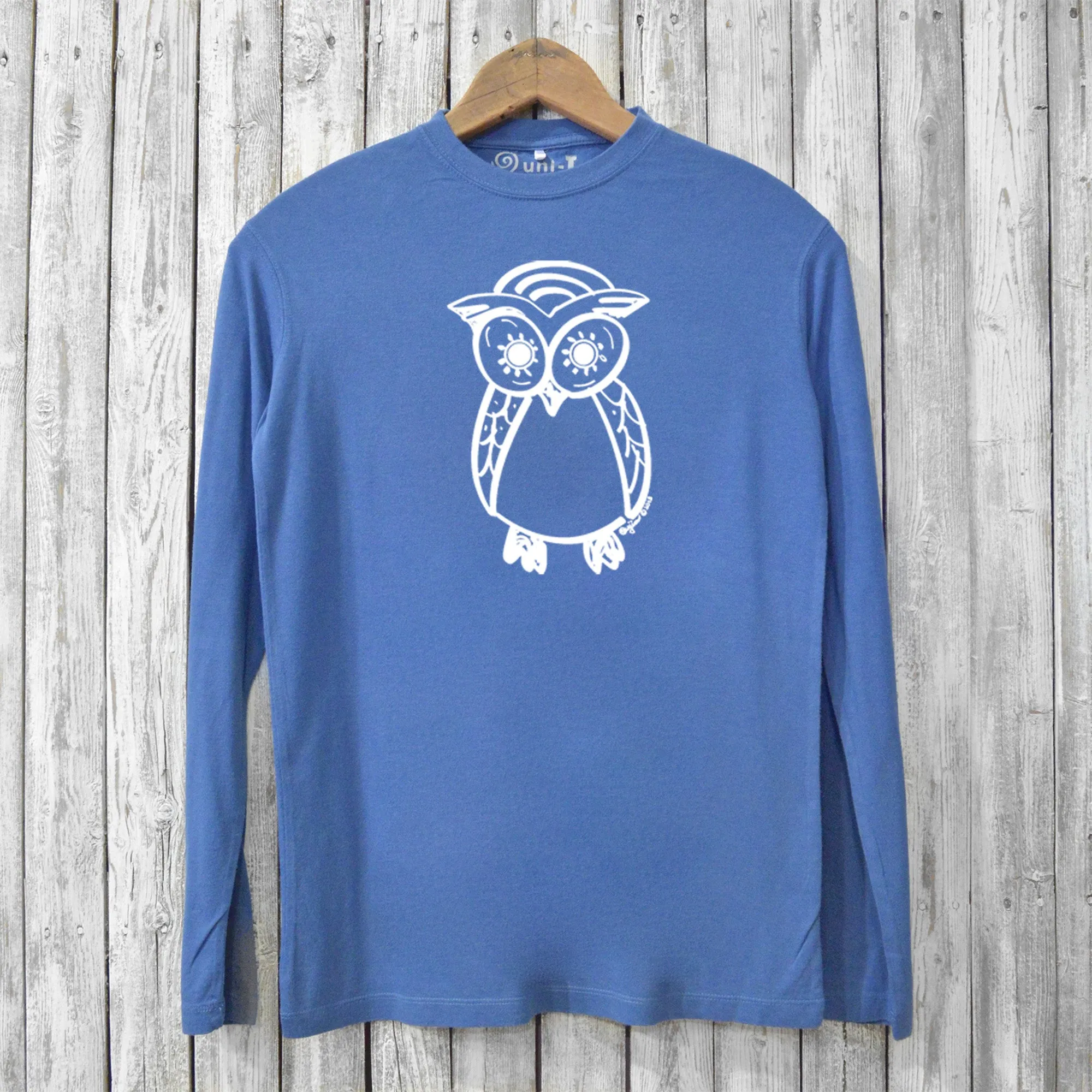 Owl Long Sleeve T-shirts for Men