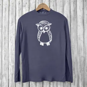 Owl Long Sleeve T-shirts for Men