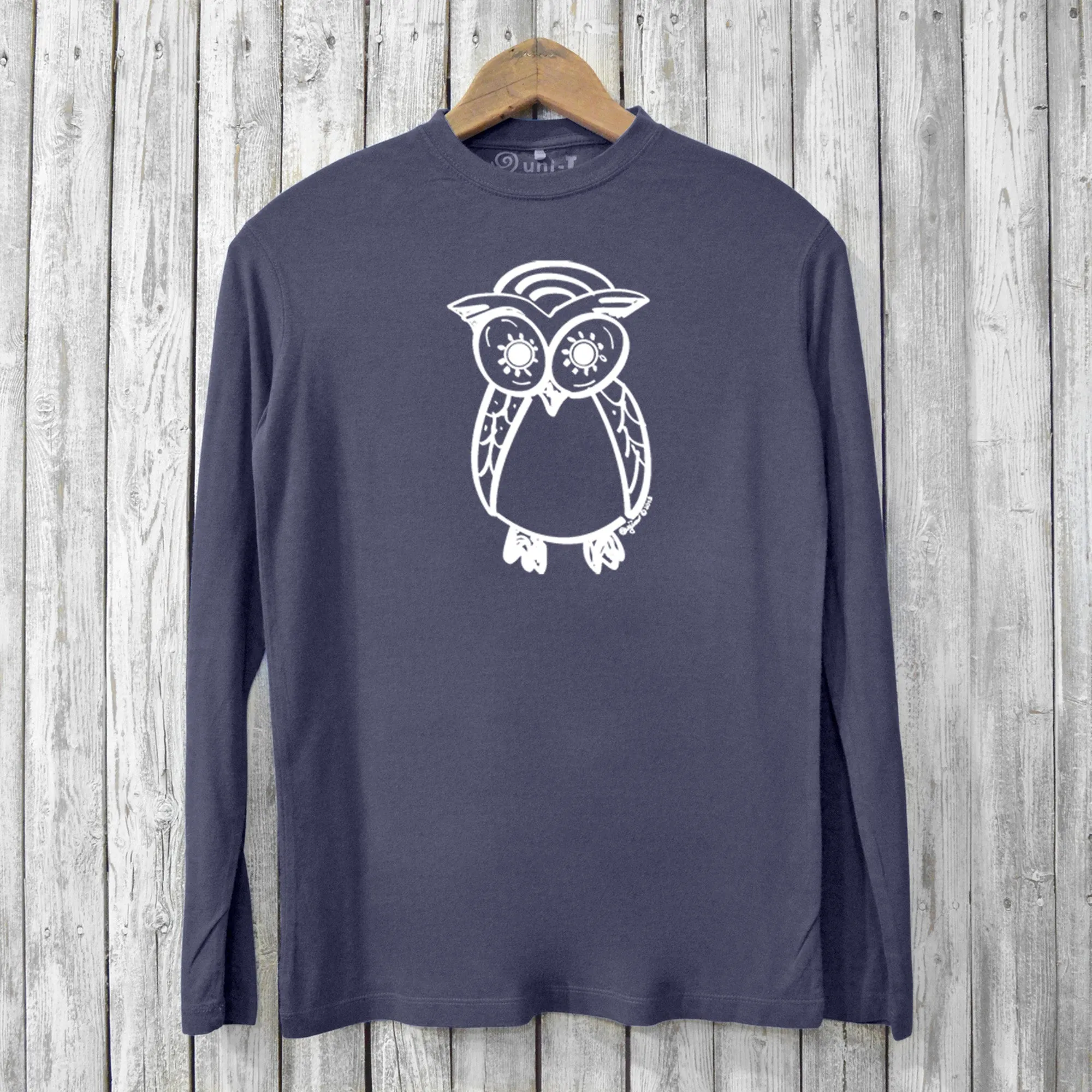 Owl Long Sleeve T-shirts for Men