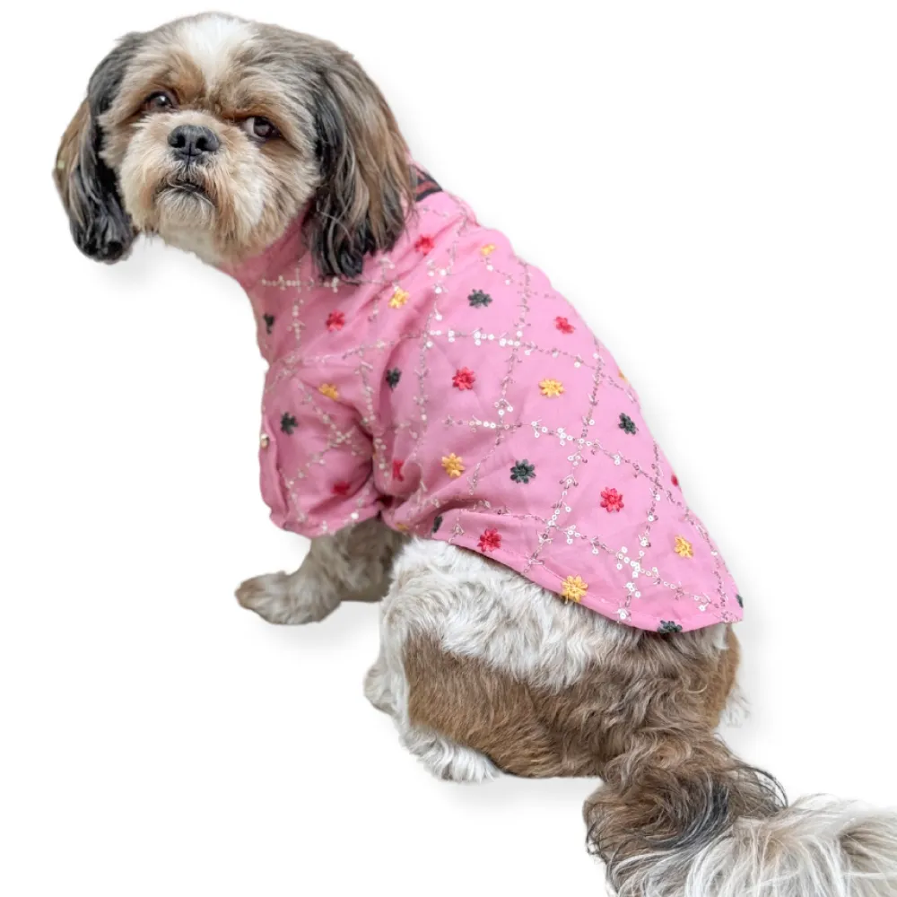 Pawgypets Festive Shirt for Dogs and Cats (Pink)