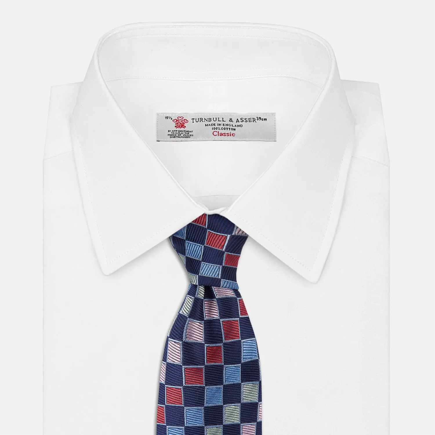 Pink Multi Check Silk Tie