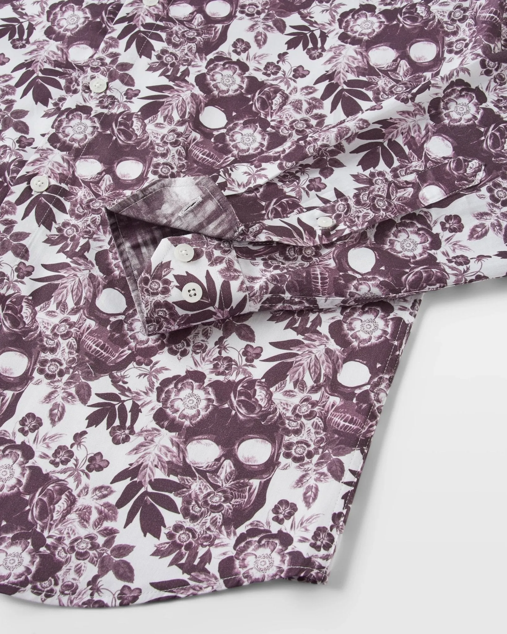 Plum Skulls 'n Roses Shirt