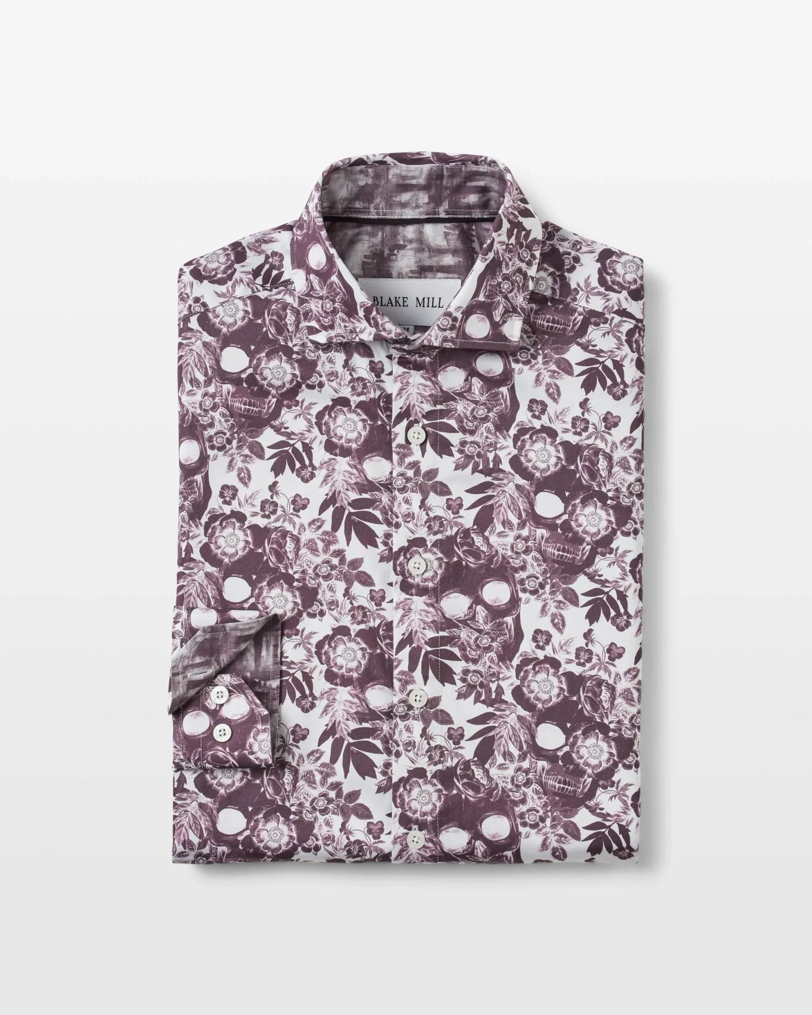 Plum Skulls 'n Roses Shirt