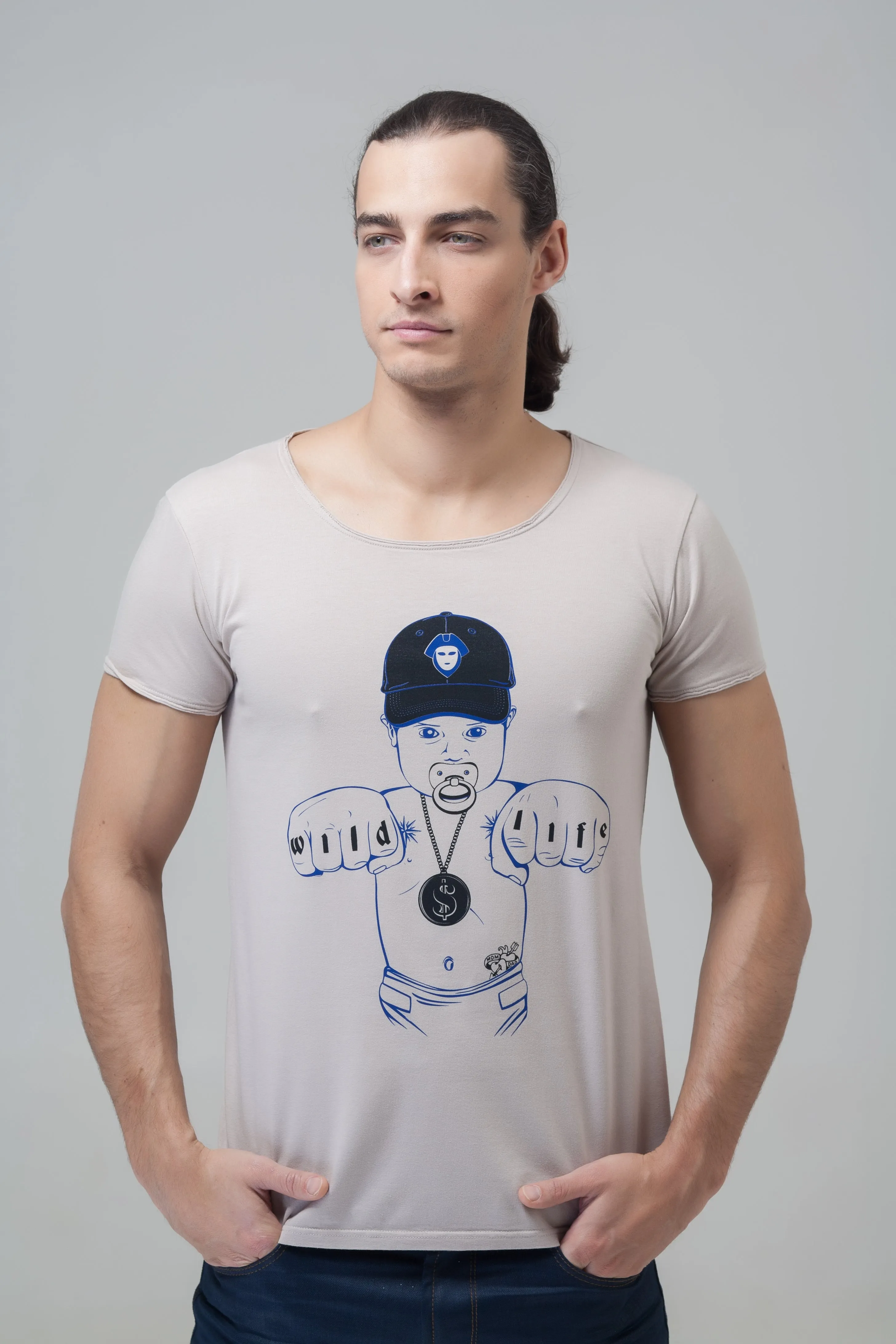 POPLINE - Wild Life - short sleeve