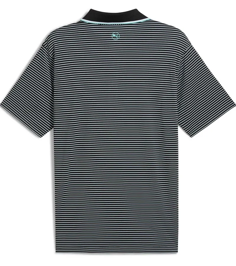 Puma Mens MATTR Elevated Stripe Golf Polo Shirt