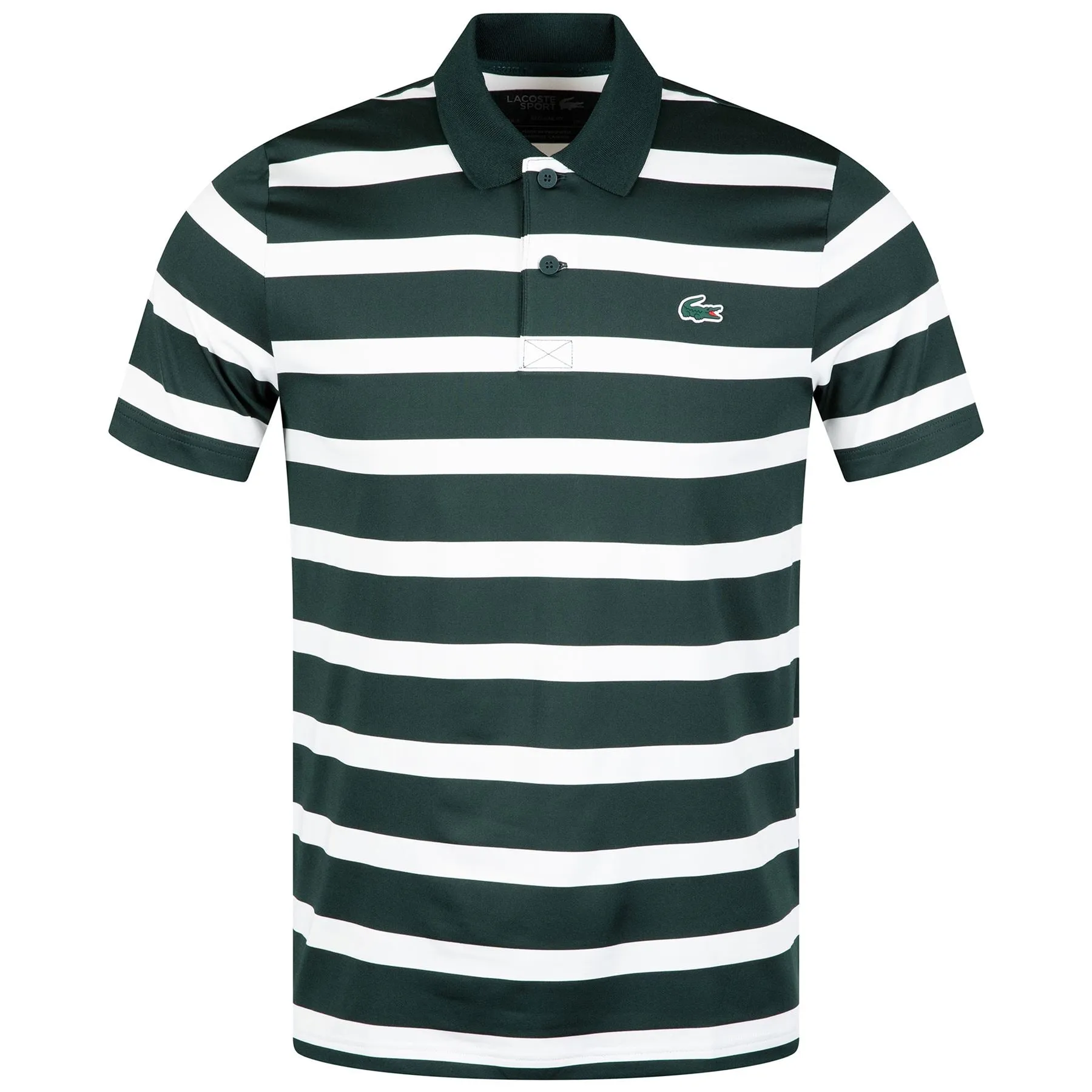 Recycled Fiber Anti-UV Golf Polo Green/White - AW23