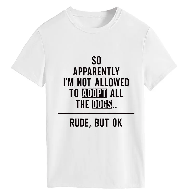 SO APPARENTLY I'm Fashion Crew Neck Letter Loose Short Sleeve T-Shirt Women