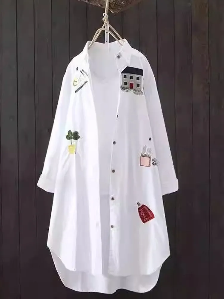 Spring Breeze Convertible Cotton Shirt