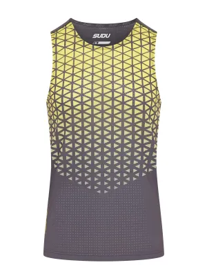 SRV 01 Run Vest - Grey/Yellow
