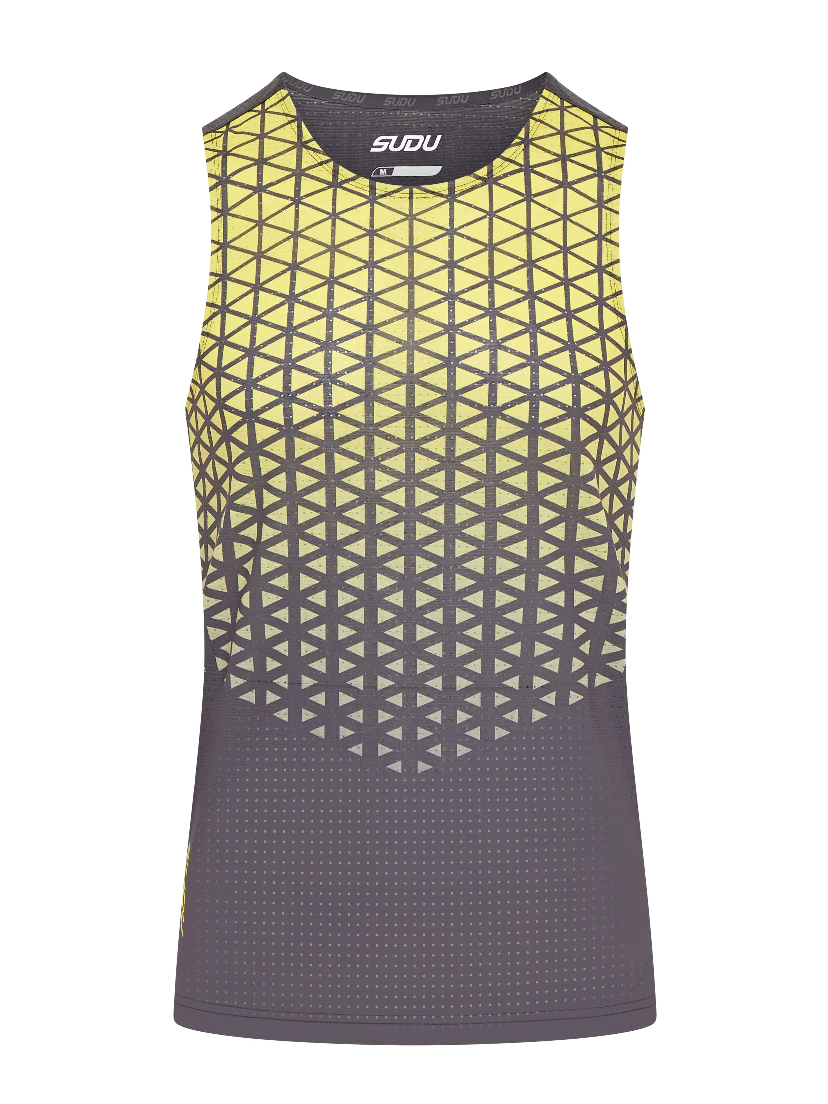 SRV 01 Run Vest - Grey/Yellow
