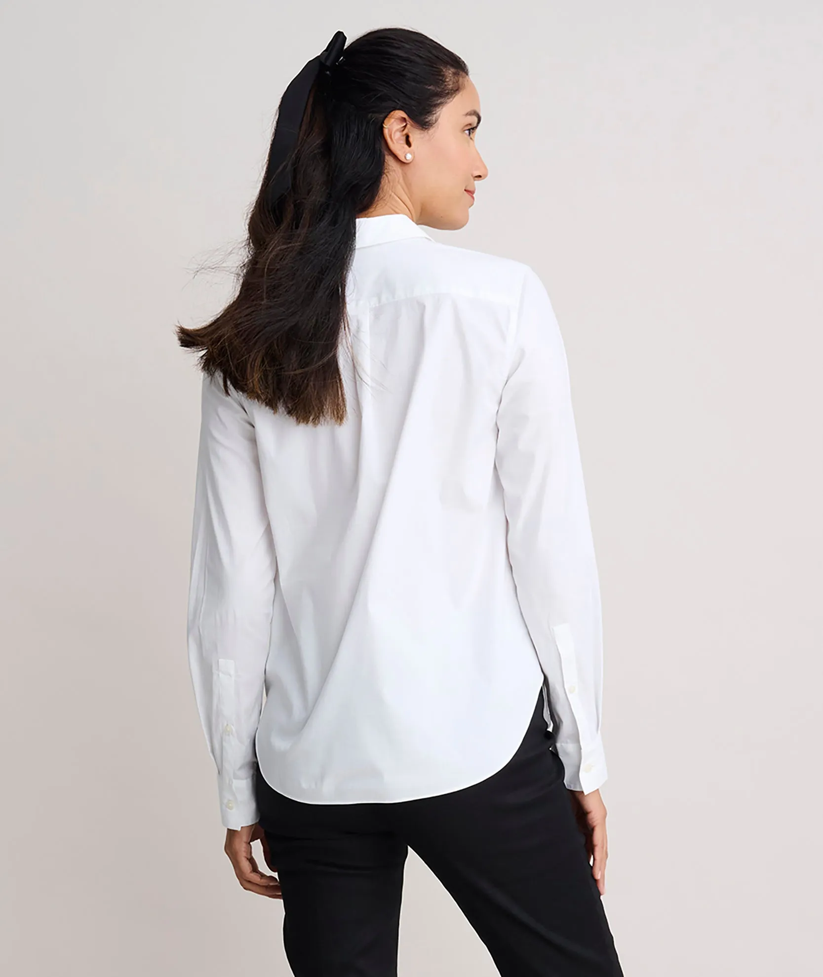 Stretch Cotton Tuxedo Dominique Shirt