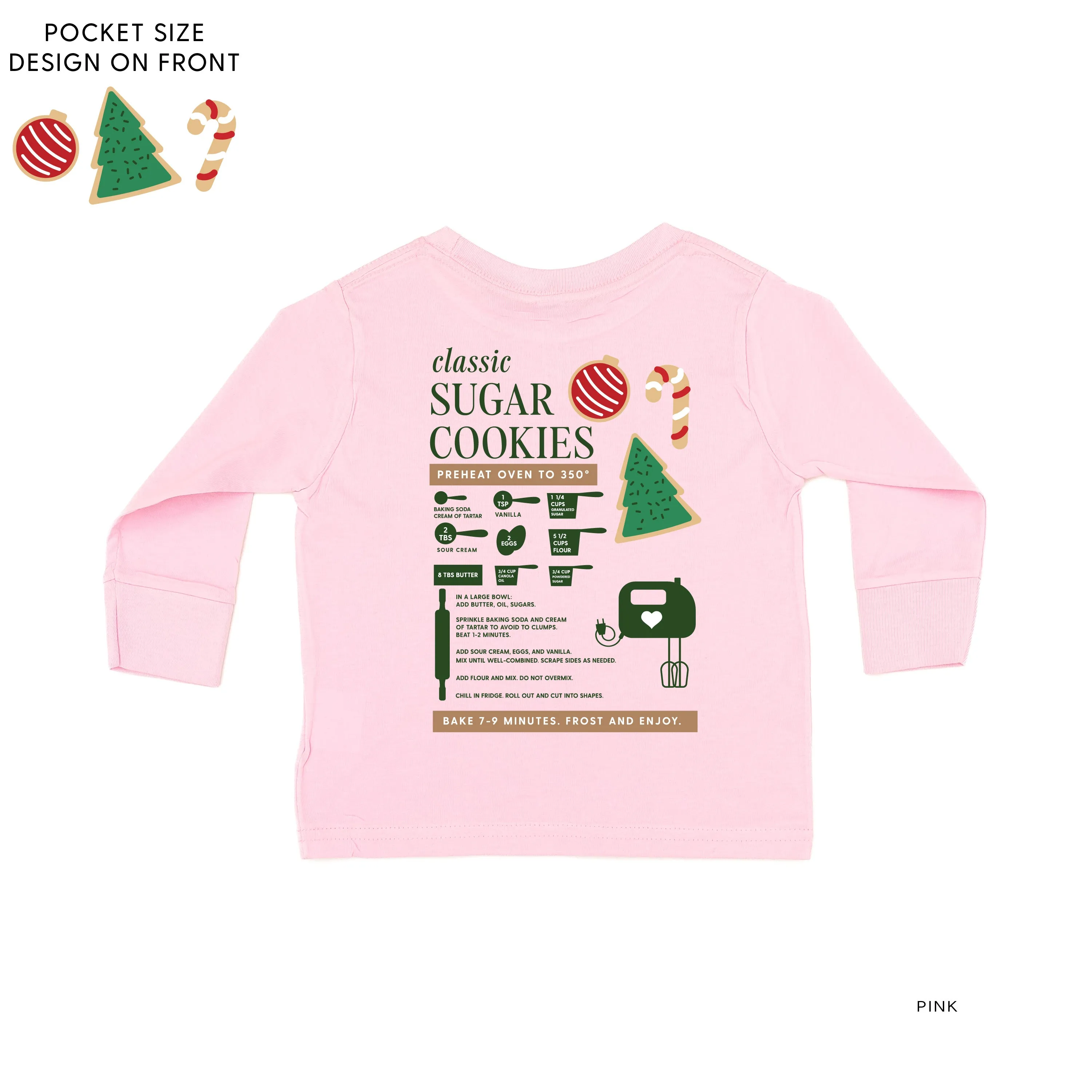 Sugar Cookie Recipe (pf&b) - Child LONG SLEEVE Tee