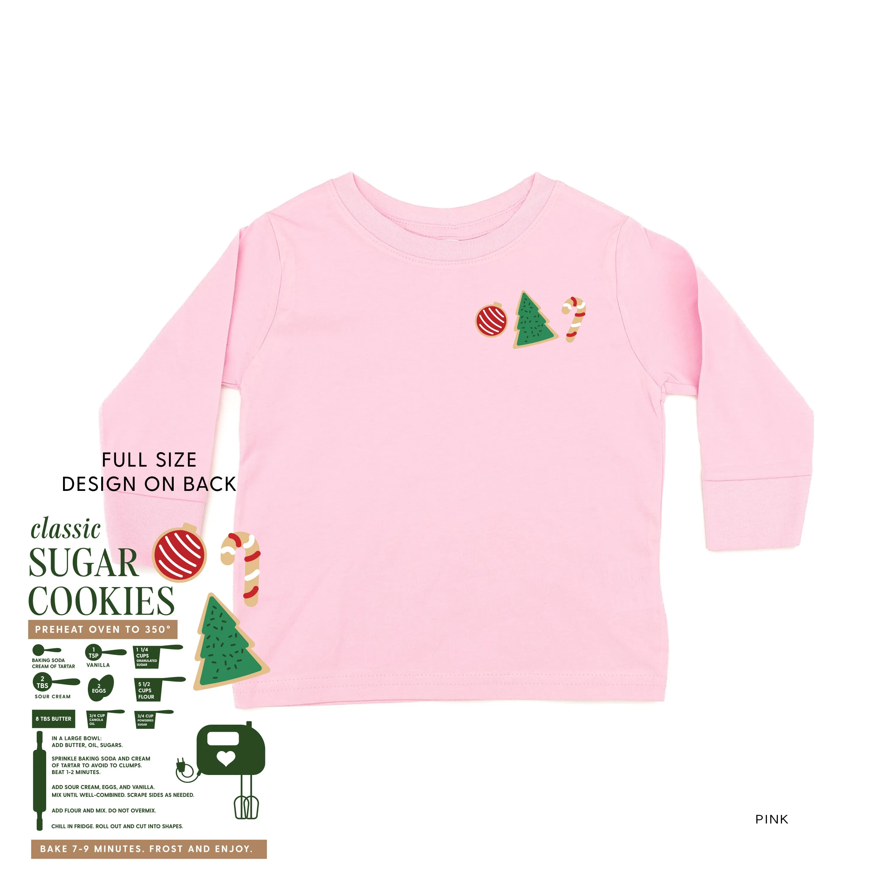 Sugar Cookie Recipe (pf&b) - Child LONG SLEEVE Tee
