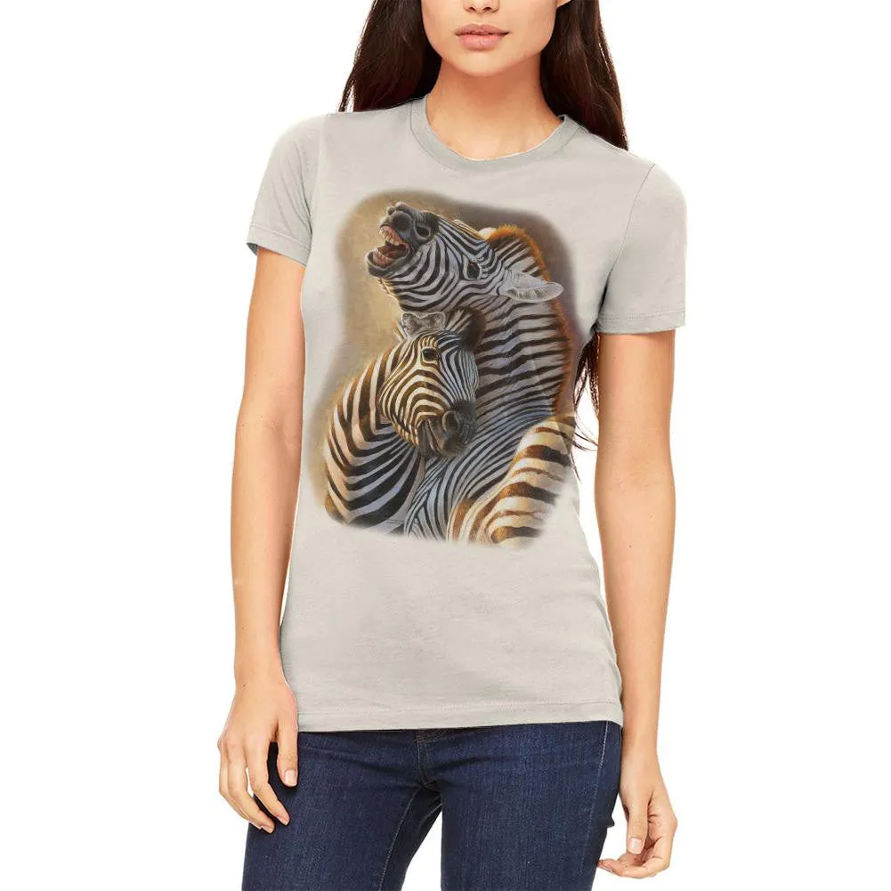 Zebra Lovers Juniors Soft T Shirt
