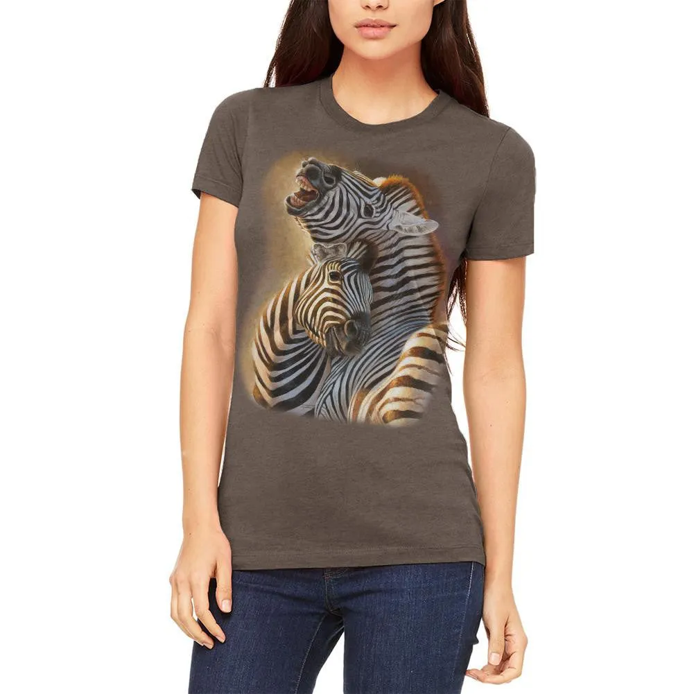 Zebra Lovers Juniors Soft T Shirt