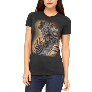 Zebra Lovers Juniors Soft T Shirt